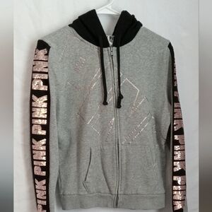 Victoria Secret zip up hoodie with embellishments